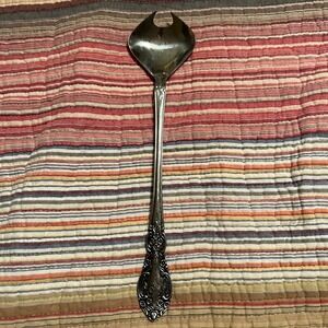 Vintage Springtime Stainless Japan Serving Spoon Ladle Unique‎ Cut Out Serving